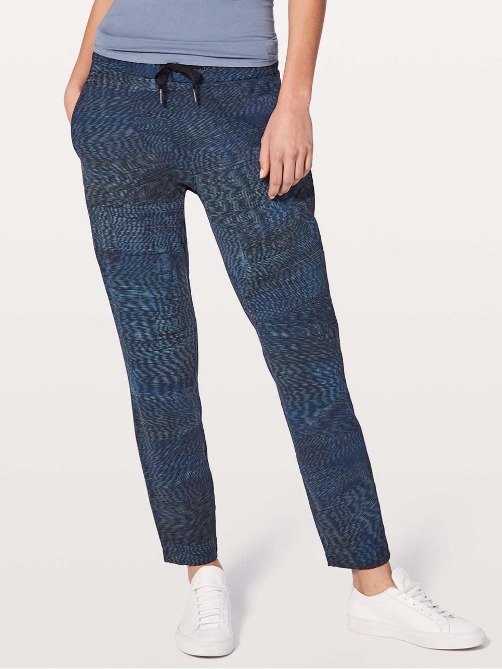 Lululemon On The Fly Pant Linear Flux Battleship Multi Size 6